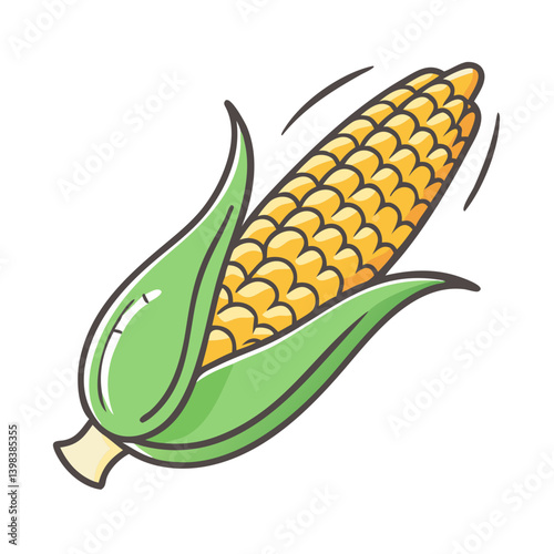 corn on the cob icon, corn on the cob vector illustration-simple illustration of corn on the cob, perfect for corn on the cob logos and icons