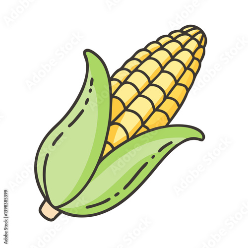 corn on the cob icon, corn on the cob vector illustration-simple illustration of corn on the cob, perfect for corn on the cob logos and icons