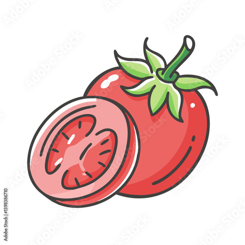 grape tomato icon, grape tomato vector illustration-simple illustration of grape tomato, perfect for grape tomato logos and icons