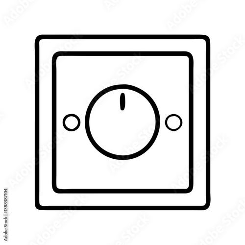 Find black and white dimmer switch vector illustration for home electrical control panel design Free Download Find black and white dimmer switch vector illustration for home electrical control panel design - GFXLoad
