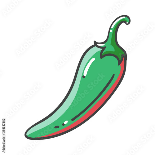 jalape o pepper icon, jalape o pepper vector illustration-simple illustration of jalape o pepper, perfect for jalape o pepper logos and icons