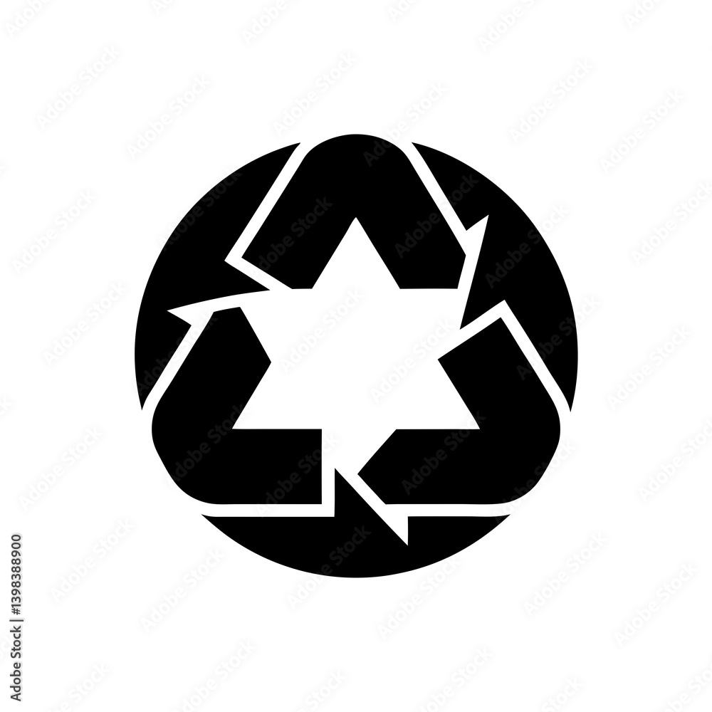 Modern geometric triangle icon with aperture style abstract design symbol
Modern geometric triangle icon with aperture style abstract design symbol