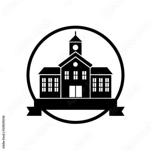 Academic College Icon Education Institution Symbol