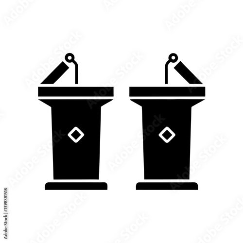 Discussion Debate Icon Argument Meeting Symbol