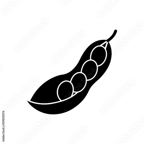 Steamed Edamame Icon Soybean Healthy Snack Symbol