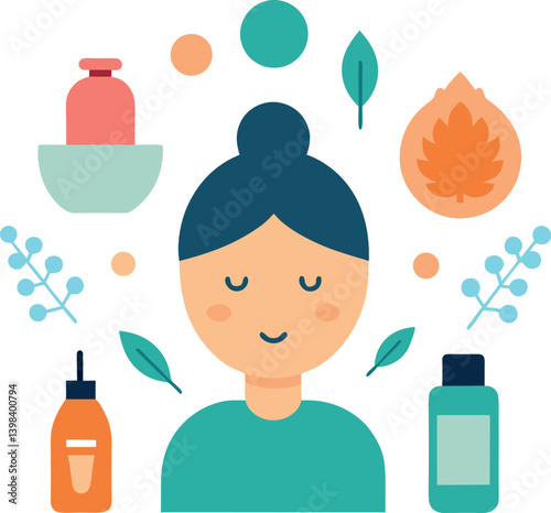 self-care-routine-with-skincare-and-relaxation-