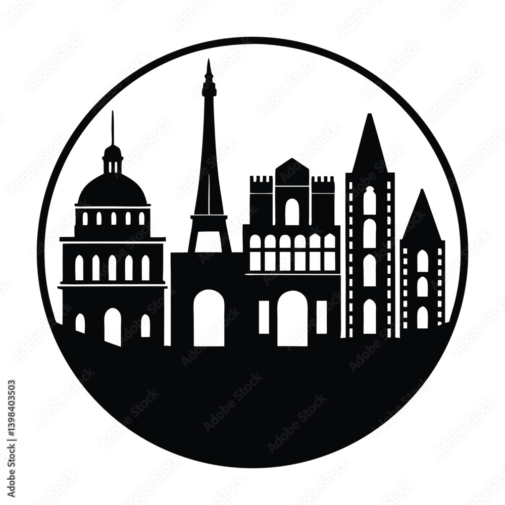 Fototapeta premium london landmarks and monuments isolated on white