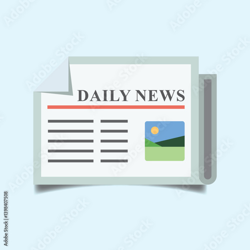 Flat News Icon