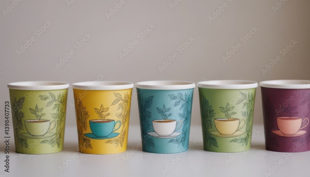 Elegant metal tea canister with floral design