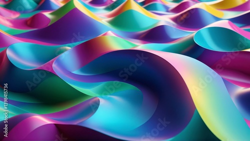 Vibrant Geometric Pattern: Colorful Abstract Background with Overlapping Shapes for Modern and Creative Design Projects.