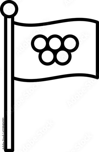 Olympic games icon stock vector illustration