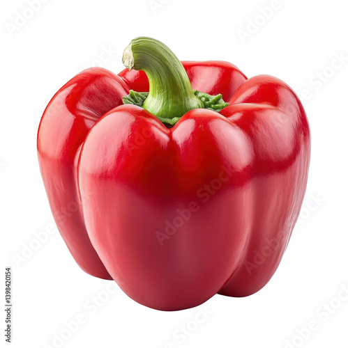 Obraz na płótnie Harvesting red bell peppers farm field food natural light fresh produce. Isolated on transparent background, png. w salonie
