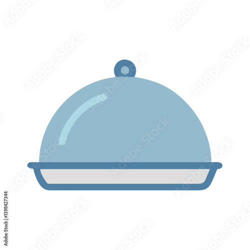 Covered Food Platter Serving Dish Icon Design