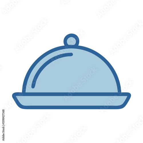 Covered Food Platter Serving Dish Icon Design