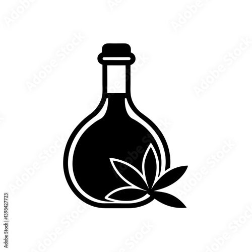 Olive Oil Icon Cooking Ingredient Vector Illustration Design