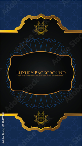 Elegant luxury label background with gold foil elements and dark textured backdrop. Perfect for premium branding and high-end packaging.

