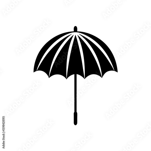 Parasol Icon Beach Sunshade Vector Graphic Art