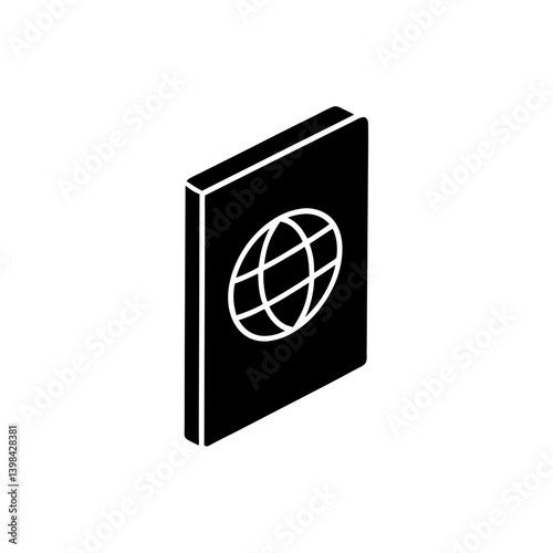 Passport Icon Travel Document Vector Illustration Design