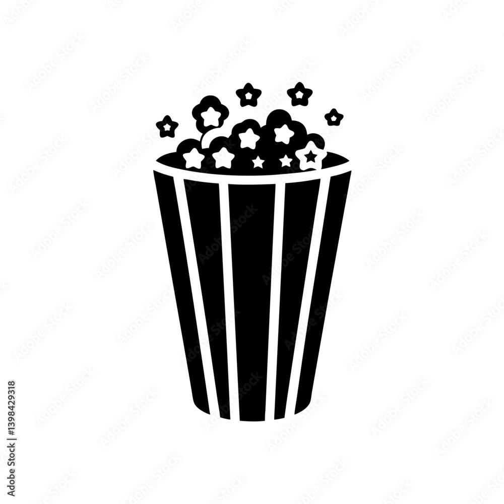 Popcorn Icon Crunchy Snack Vector Graphic Design Popcorn Icon Crunchy Snack Vector Graphic Design