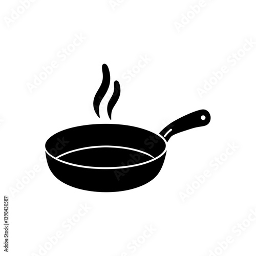 frying pan vector illustration