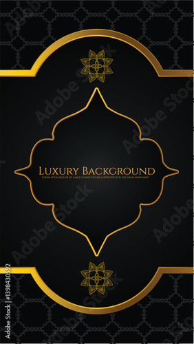 Elegant luxury label background with gold foil elements and dark textured backdrop. Perfect for premium branding and high-end packaging.
