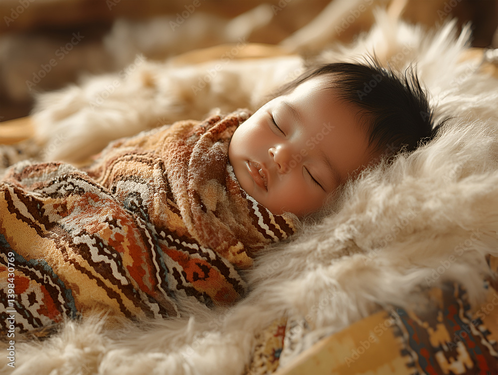 Naklejka premium The Mexican newborn