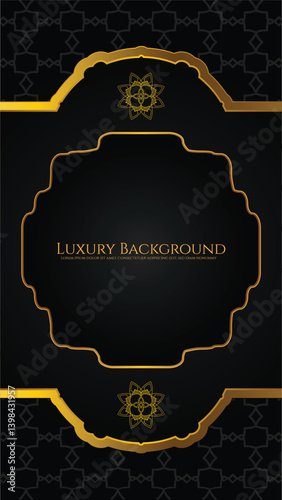 Elegant luxury label background with gold foil elements and dark textured backdrop. Perfect for premium branding and high-end packaging.
