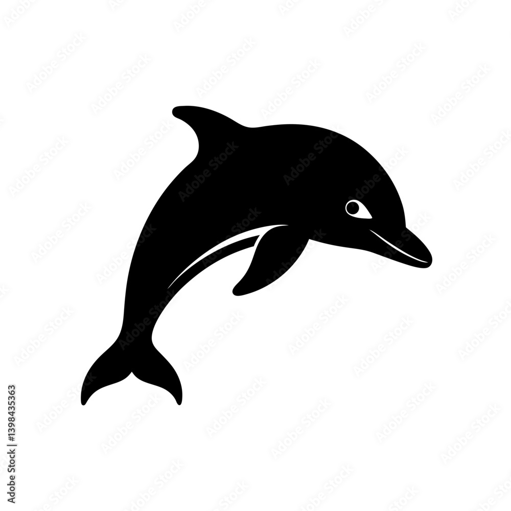 Obraz premium dolphin isolated on white background