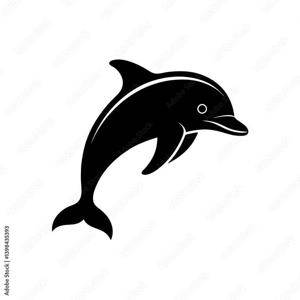 Obraz premium dolphin isolated on white background