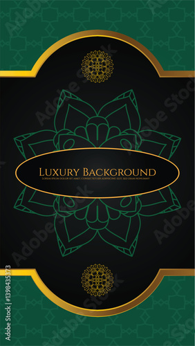 Premium label frame set against a dark gradient background, accented with fine gold lines and elegant typography space.
