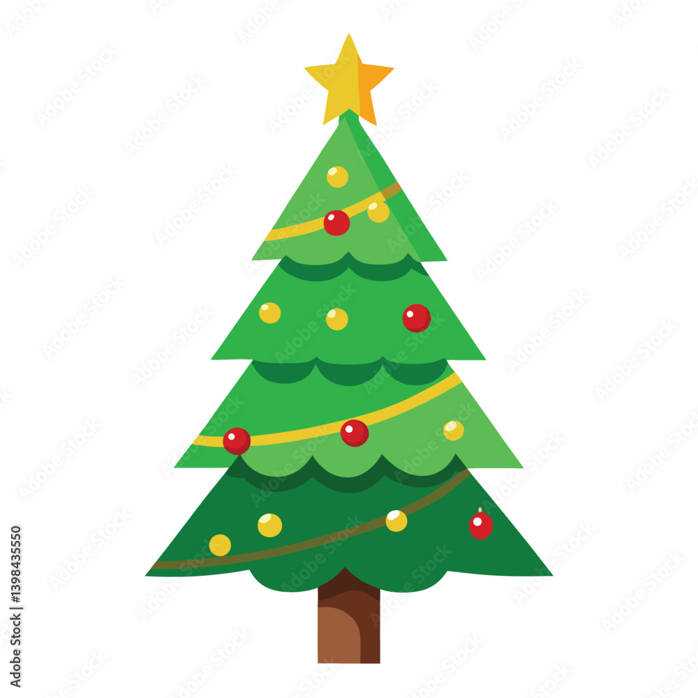 Christmas tree isolated on white background Christmas tree isolated on white background