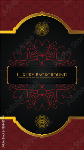 Premium label frame set against a dark gradient background, accented with fine gold lines and elegant typography space.
