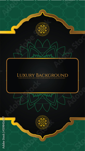 Premium label frame set against a dark gradient background, accented with fine gold lines and elegant typography space.
