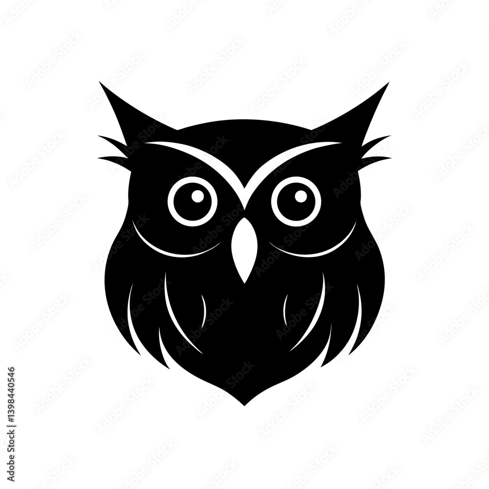 Obraz premium owl on white background