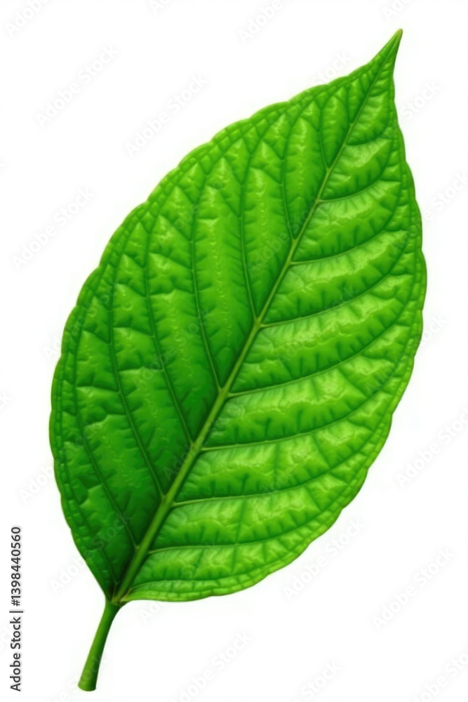 single large leaf with veins isolated on white, nature, botanical, leaf single large leaf with veins isolated on white, nature, botanical, leaf