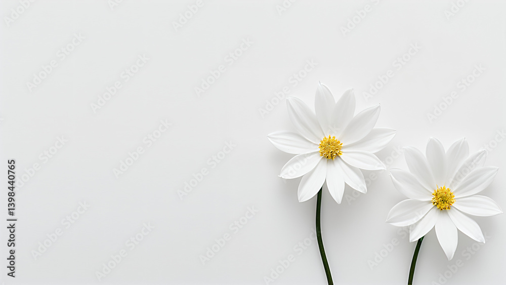 Obraz premium two white daisies