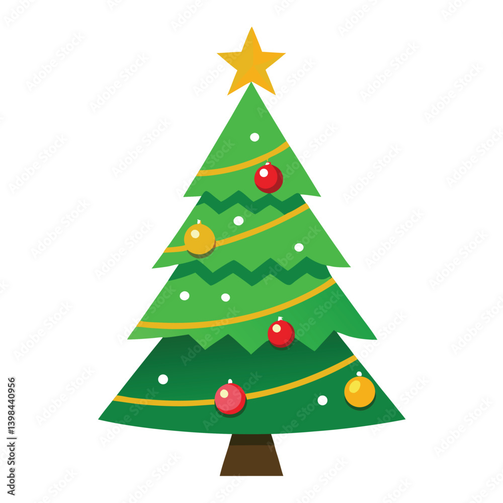 Christmas tree isolated on white background Christmas tree isolated on white background