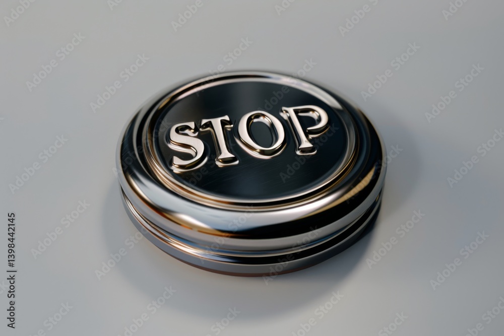 Elegant Stop Button Elegant Stop Button