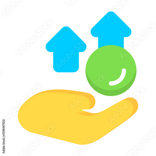Giving Back Flat Icon