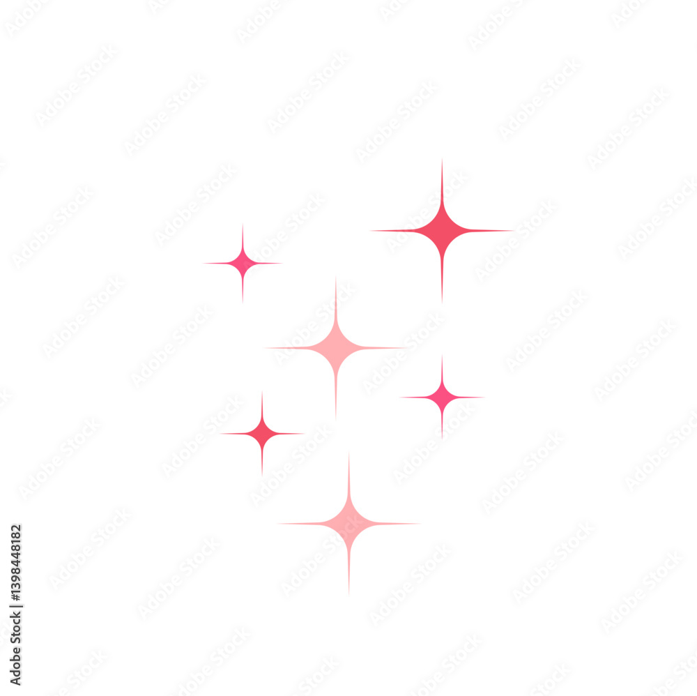 Obraz premium Mothers day stars for greeting card decoration 