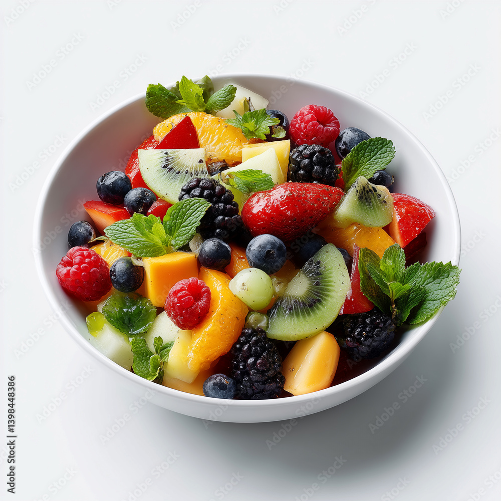 fruit salad with berries fruit salad with berries