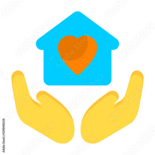Support for the Homeless Flat Icon