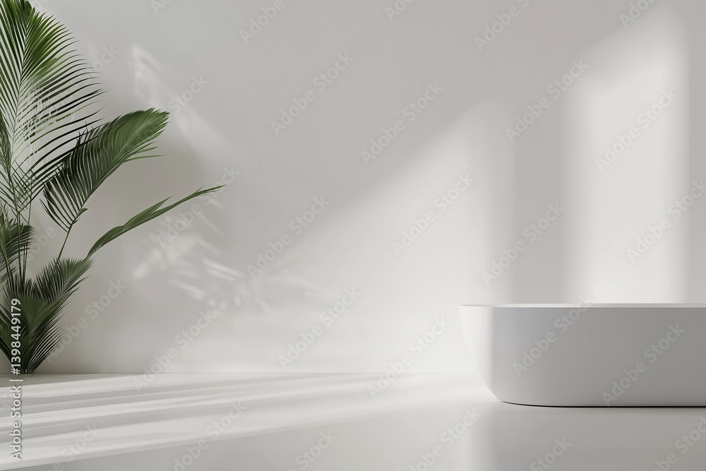 Minimalist White Background with Soft Lighting