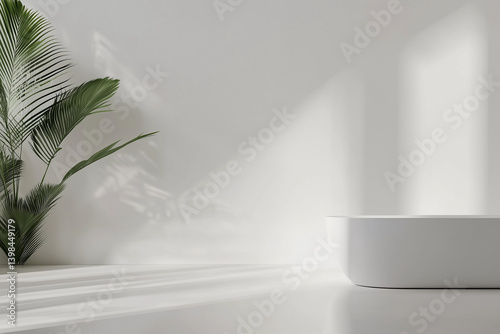 Minimalist White Background with Soft Lighting