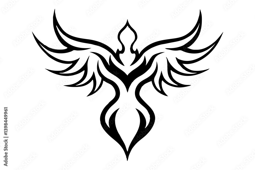 Obraz premium angel wings tattoo