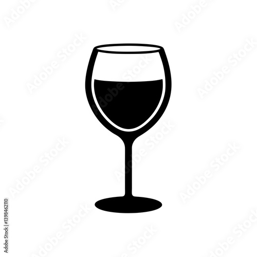 wine glass isolated on white