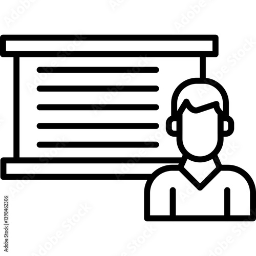 Tutoring Icon Vector Element