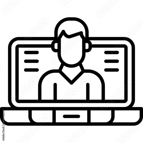 Tutoring Icon Vector Element