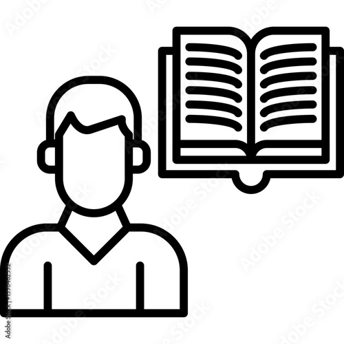 Tutoring Icon Vector Element