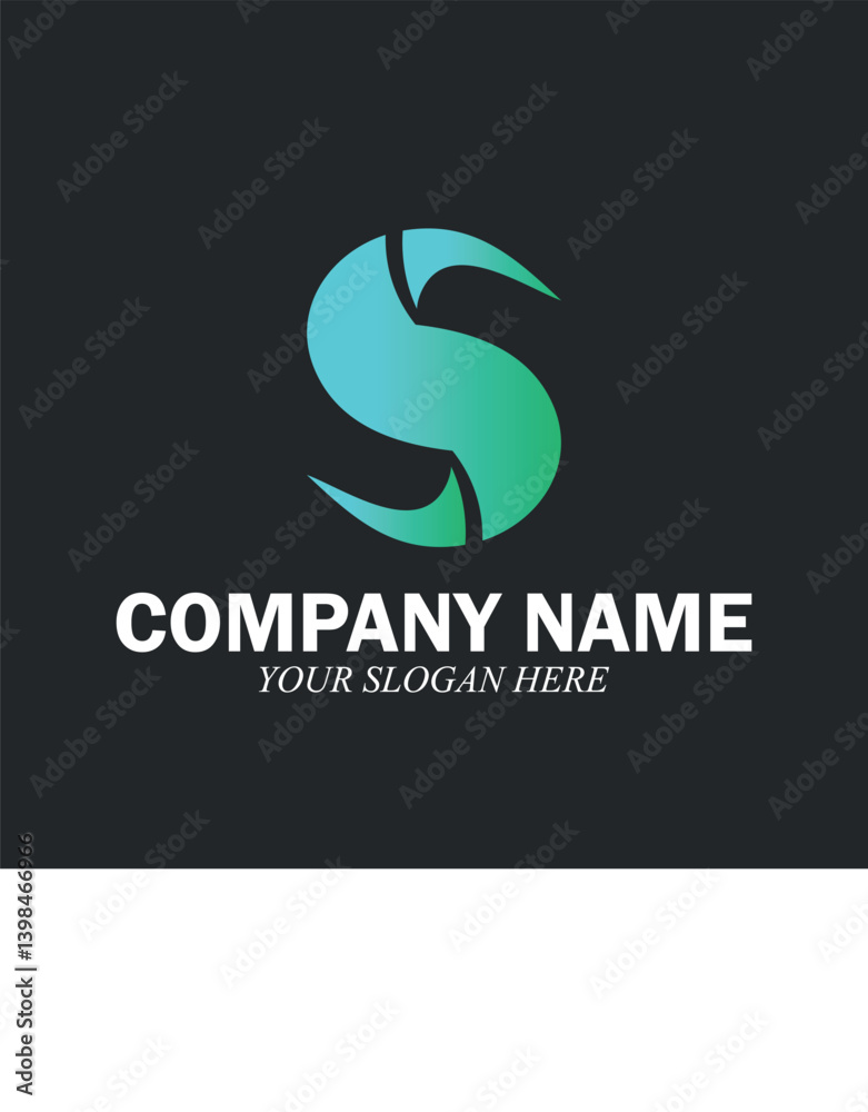Fototapeta premium S letter bussines logo icon vector illustration template design